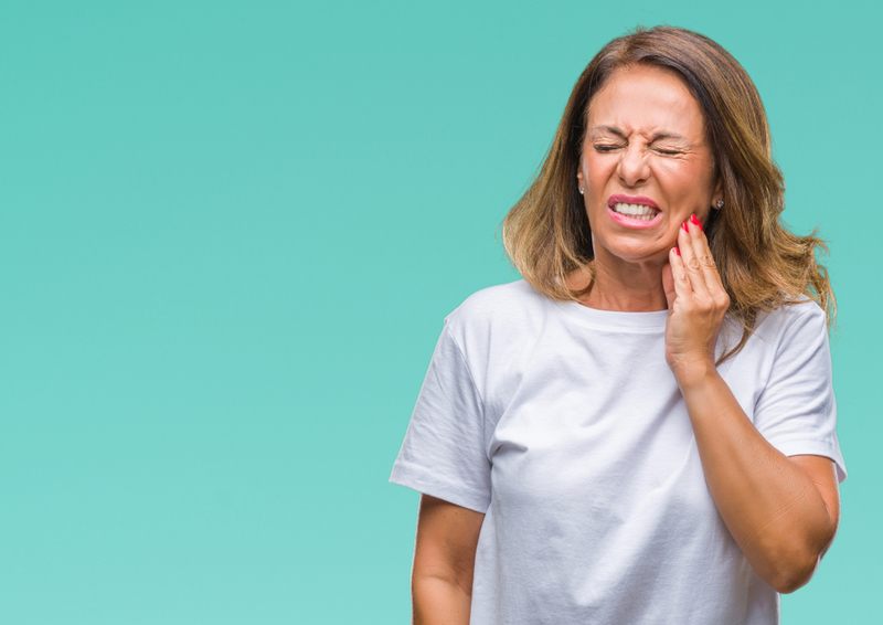 woman with a toothache